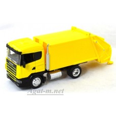 15567/15563-НР Scania мусоровоз, желтый 